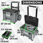 FLEX STACK PACK Rolling Tool Box 22-in W x 26.3-in H x 19.2-in D Metal Rolling Tool Box