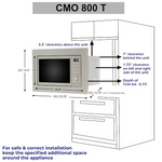 Equator Advanced Appliances Hybrid Microwave + Oven 0.8-cu ft 1000-Watt 23.3-in Built-In Microwave (Stainless Steel)