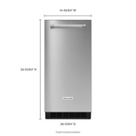KitchenAid 22.8-lb Ice Per day Cubed Ice Maker (Stainless Steel with PRINTSHIELD), KUIX335HPS/01 *JR2510, Retail: $2,474.00, FINAL PRICE: $1,499.99 + TAX