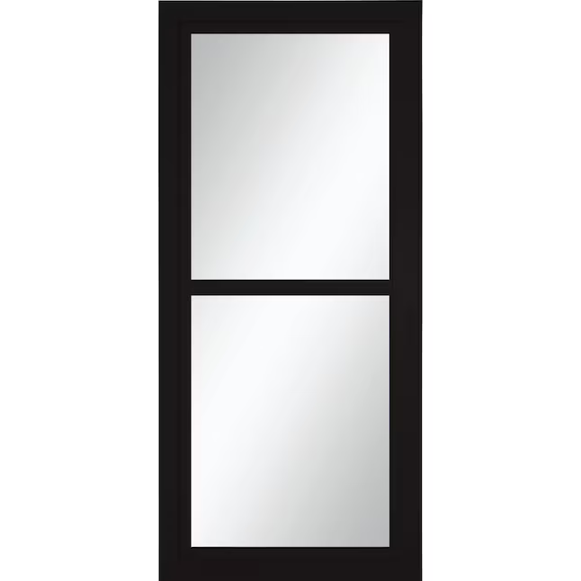 LARSON Tradewinds Selection 32-in x 81-in Black Aluminum Storm Door Full-view with Retractable Screen (Handle Not Included), 14604051 *HD2408, Retail: $406.21, FINAL PRICE: $259.99 + TAX
