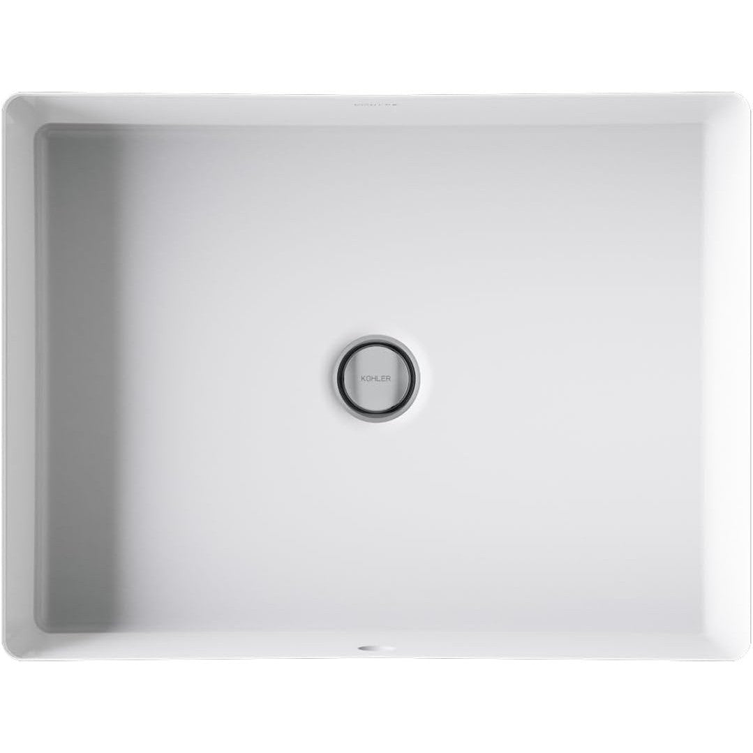 KOHLER Verticyl Vitreous China 15.63-in Undermount Rectangular Modern White Bathroom Sink, R2882-0 *JR2510, Retail: $179.00, FINAL PRICE: $99.99 + TAX