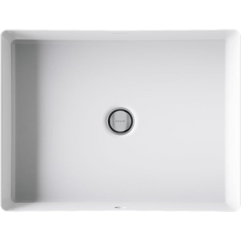 KOHLER Verticyl Vitreous China 15.63-in Undermount Rectangular Modern White Bathroom Sink, R2882-0 *JR2510, Retail: $179.00, FINAL PRICE: $99.99 + TAX