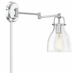 Meridian 1 Light Adjustable Sconce in Chrome, M90042CH, Loc: C-1, MSRP: $178.00, WHOLESALE: $89.00, Clearance