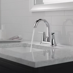 Delta Sparrow Two Handle Centerset Bathroom Faucet in Chrome