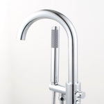 Woodbridge Freestanding Tub Faucet Bathtub in Chrome with Hand Shower