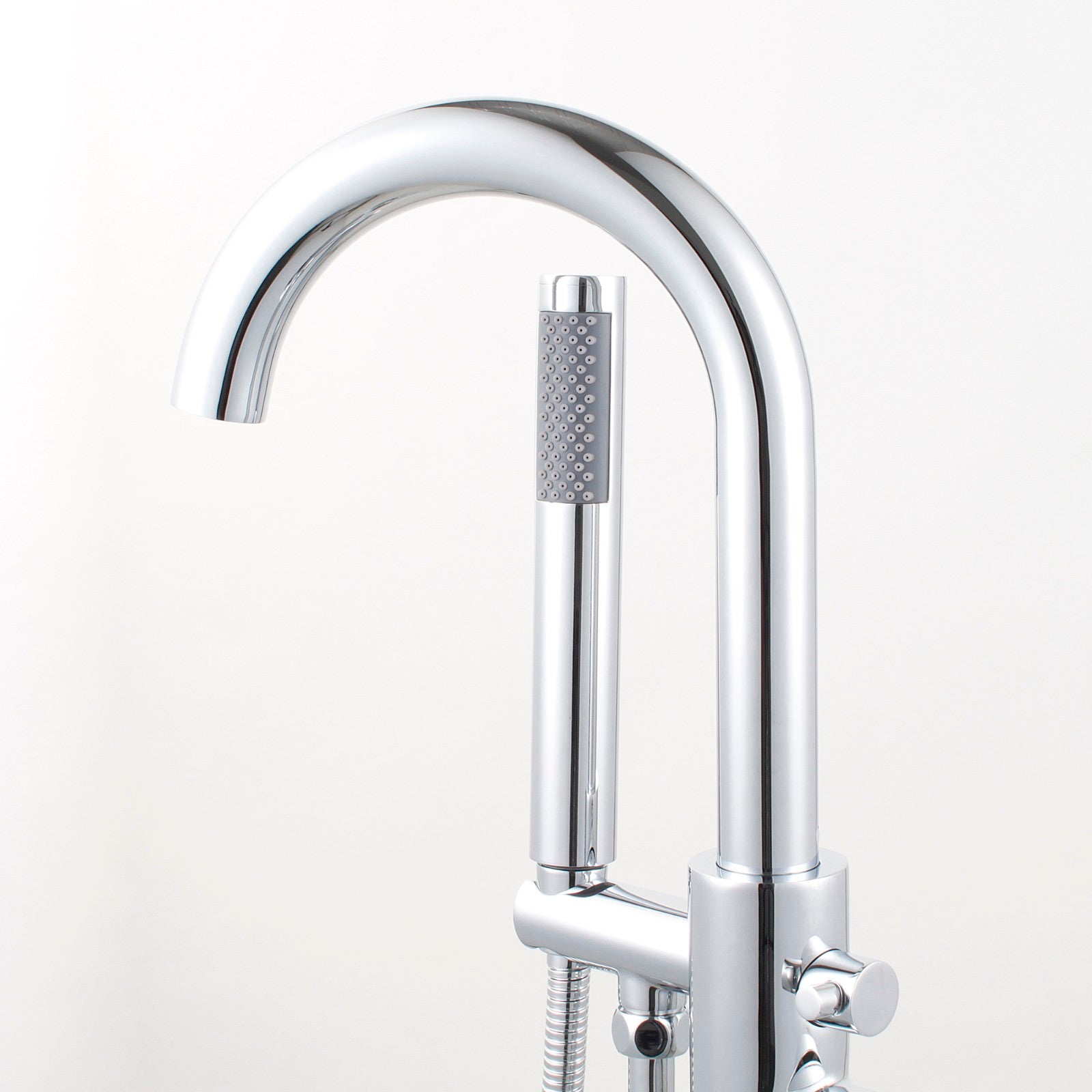 Woodbridge Freestanding Tub Faucet Bathtub in Chrome with Hand Shower