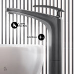 Swiss Madison  Sublime Vessel Faucet in Gunmetal Gray, SM-BF11GG, MSRP: $218.76, FINAL  PRICE: $79.99 + TAX