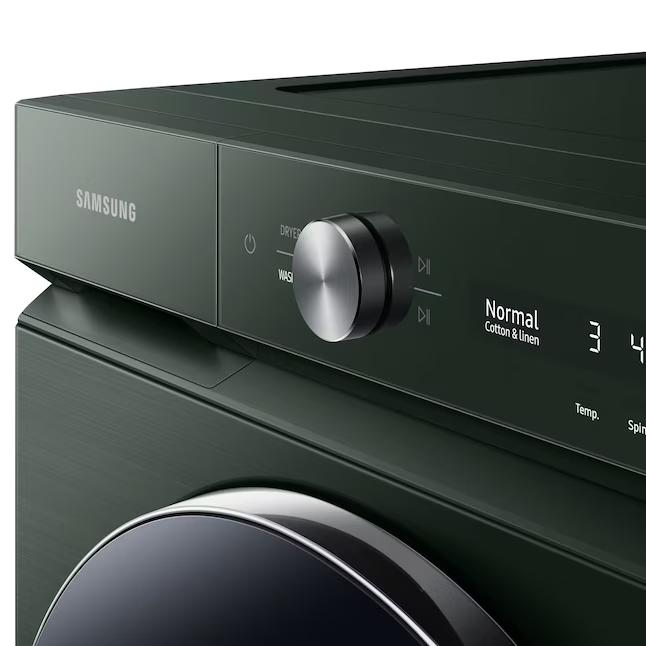 Samsung - Bespoke 5.3 cu. ft. Ultra Capacity Front Load Washer with AI OptiWash and Auto Dispense - Forest Green