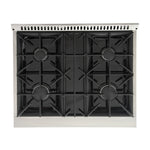 Kucht 30-in Deep recessed 4 burners Convection Oven Freestanding Dual Fuel Range ( Stainless Steel )