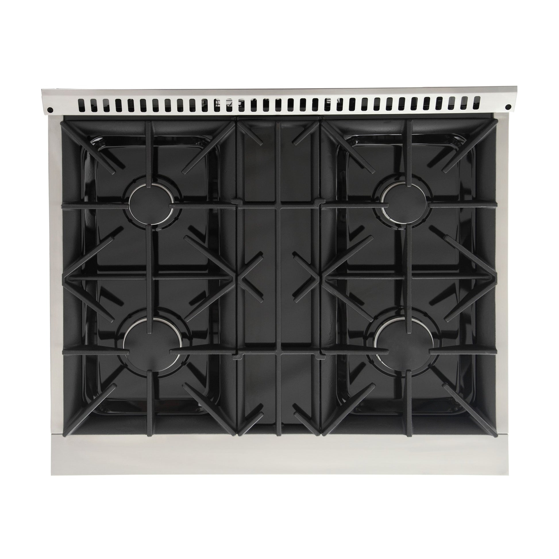 Kucht 30-in Deep recessed 4 burners Convection Oven Freestanding Dual Fuel Range ( Stainless Steel )