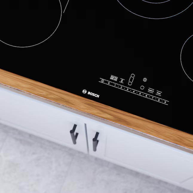 Bosch 800 Series 30-in 4 burners Smooth Surface (Radiant) Black Electric Cooktop with Bridge Element, NET8069UC/01 *JR2507, Retail: $1,499.00, FINAL PRICE: $899.99 + TAX