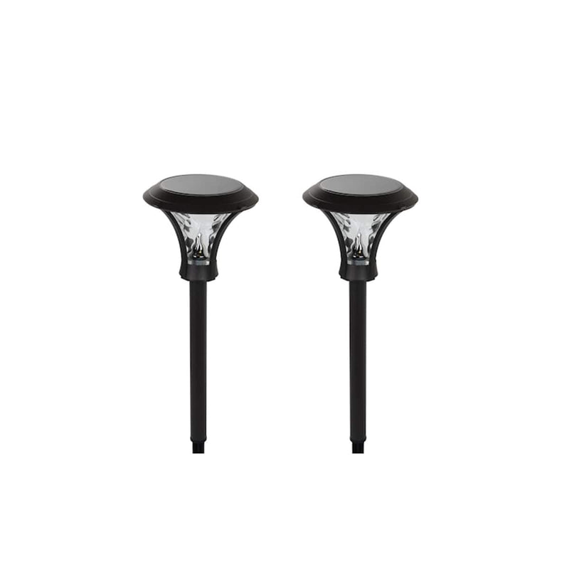 Harbor Breeze 2 -Pack Path Light 25 -Lumens Black Solar LED Outdoor Path Light Kit ( 3000-K ), RETAIL: $29.98, FINAL PRICE: $16.99 + TAX