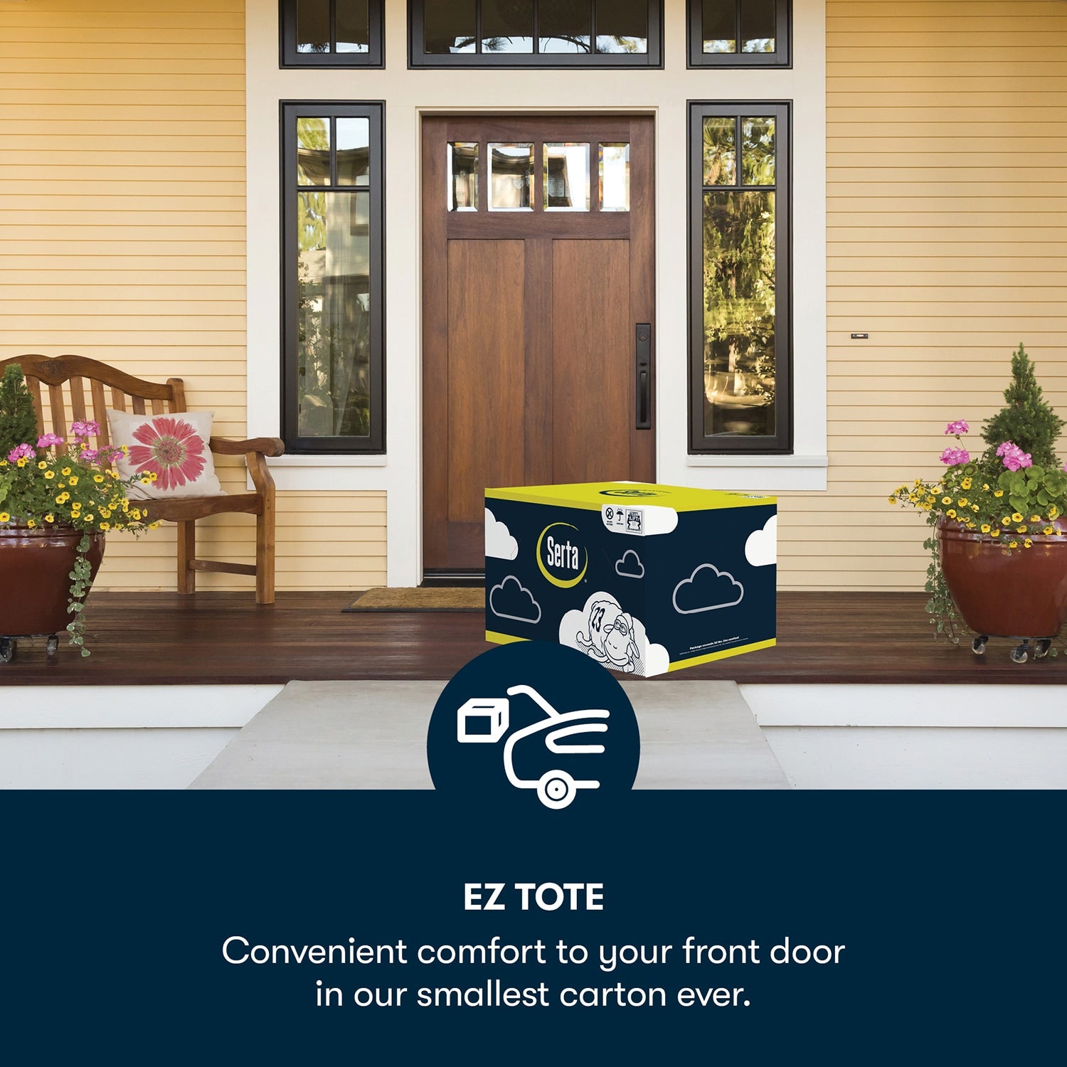 Serta Sheer Slumber EZ Tote 8-in Medium Full Cooling Memory foam Mattress in a Box [FBM-314]