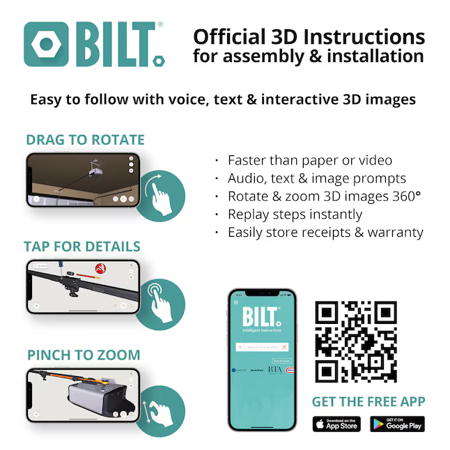 Chamberlain 1/2 HP myQ Smart Compatible Chain Drive Garage Door Opener Wi-Fi Compatibility, C2202 *JR2510, Retail: $199.00, FINAL PRICE: $139.99 + TAX