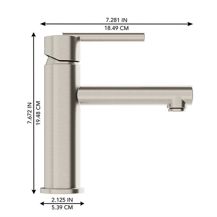 Ellen DeGeneres Tossana 4-in Single Handle Bath Faucet – Brushed Nickel, 2014FA-01-113, FINAL PRICE: $59.99 + Tax