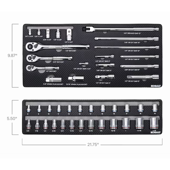 Kobalt 300-Piece Standard (SAE) and Metric Mechanics Tool Set (no case), 80736 *HD2509, Retail: $249.00, FINAL PRICE: $149.99 + TAX