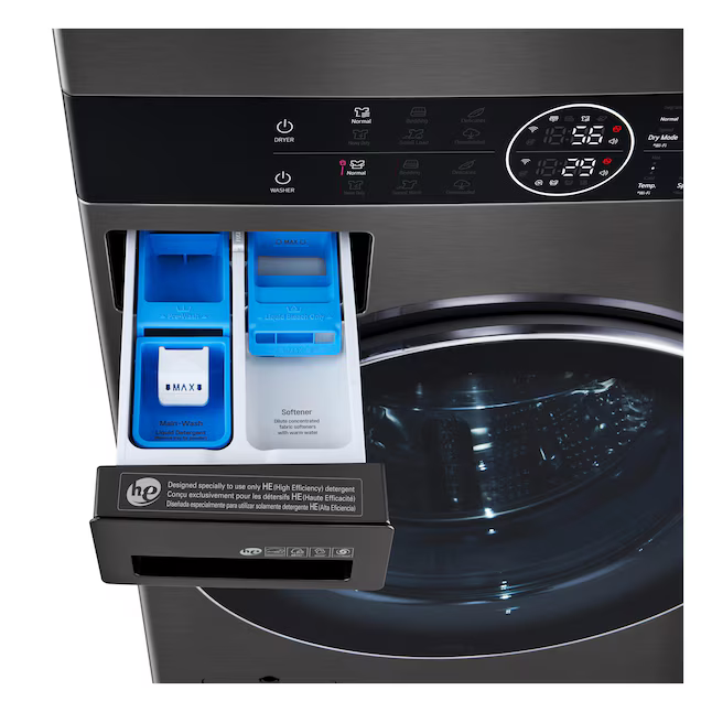 LG Ventless Heat Pump WashTower Stacked Laundry Center with 4.5-cu ft Front load Washer and Electric 7.2-cu ft Dryer, WKHC202HBA *JR2509, Retail: $3,099.00, FINAL PRICE: $1,599.99 + TAX