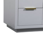 Ever Living Delta 54-Inch Single Sink Vanity in Light Grey with a Calacatta White Engineered Marble Countertop, VF19454GR, FINAL PRICE: $799.99 + TAX [FBM-117]