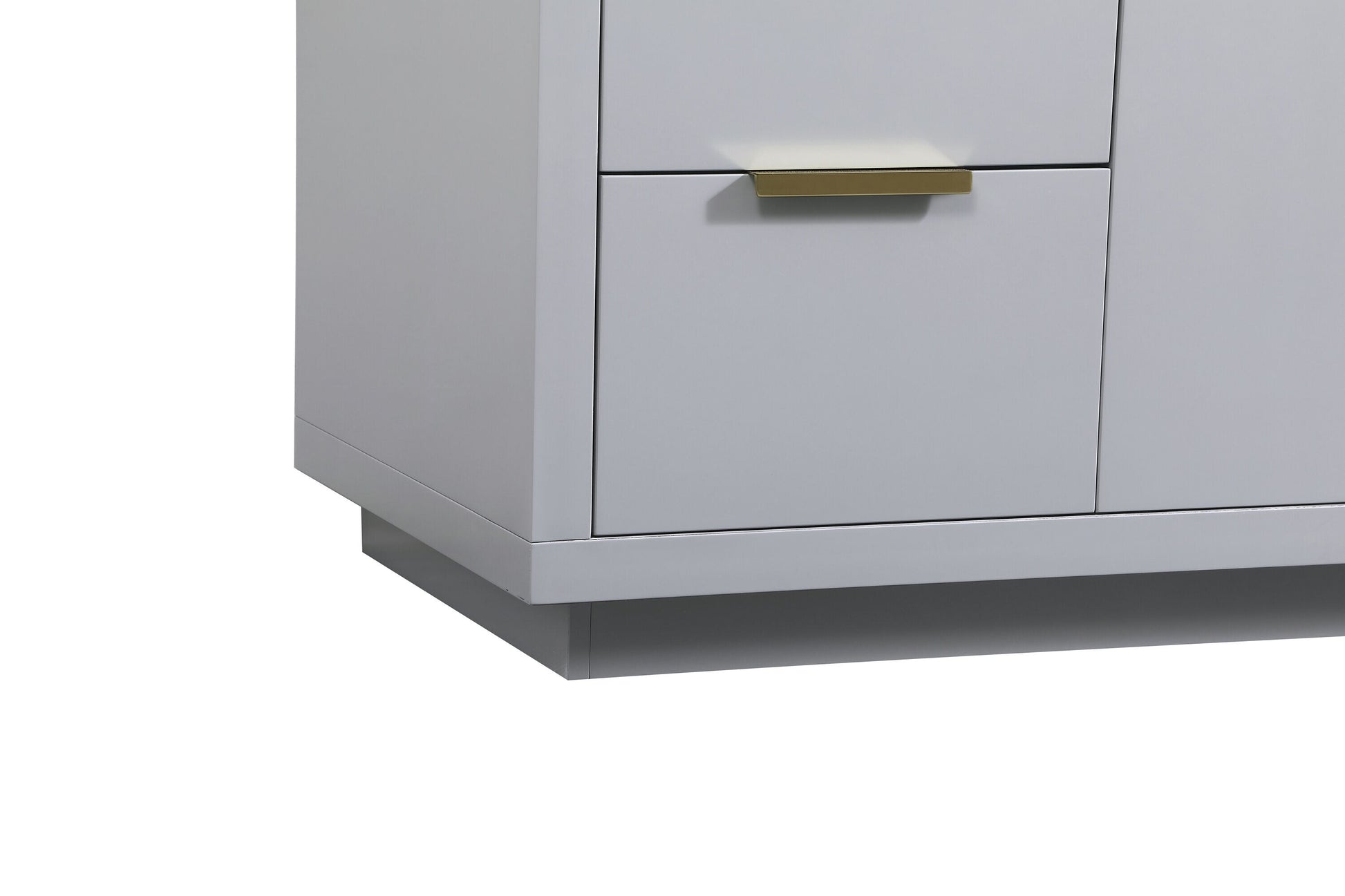 Ever Living Delta 54-Inch Single Sink Vanity in Light Grey with a Calacatta White Engineered Marble Countertop, VF19454GR, FINAL PRICE: $799.99 + TAX [FBM-117]
