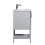 Ever Living Halo 18-Inch Single Sink Vanity in Light Grey with a  Countertop, VF16018GR, FINAL PRICE: $249.99 + TAX [FBM-124]
