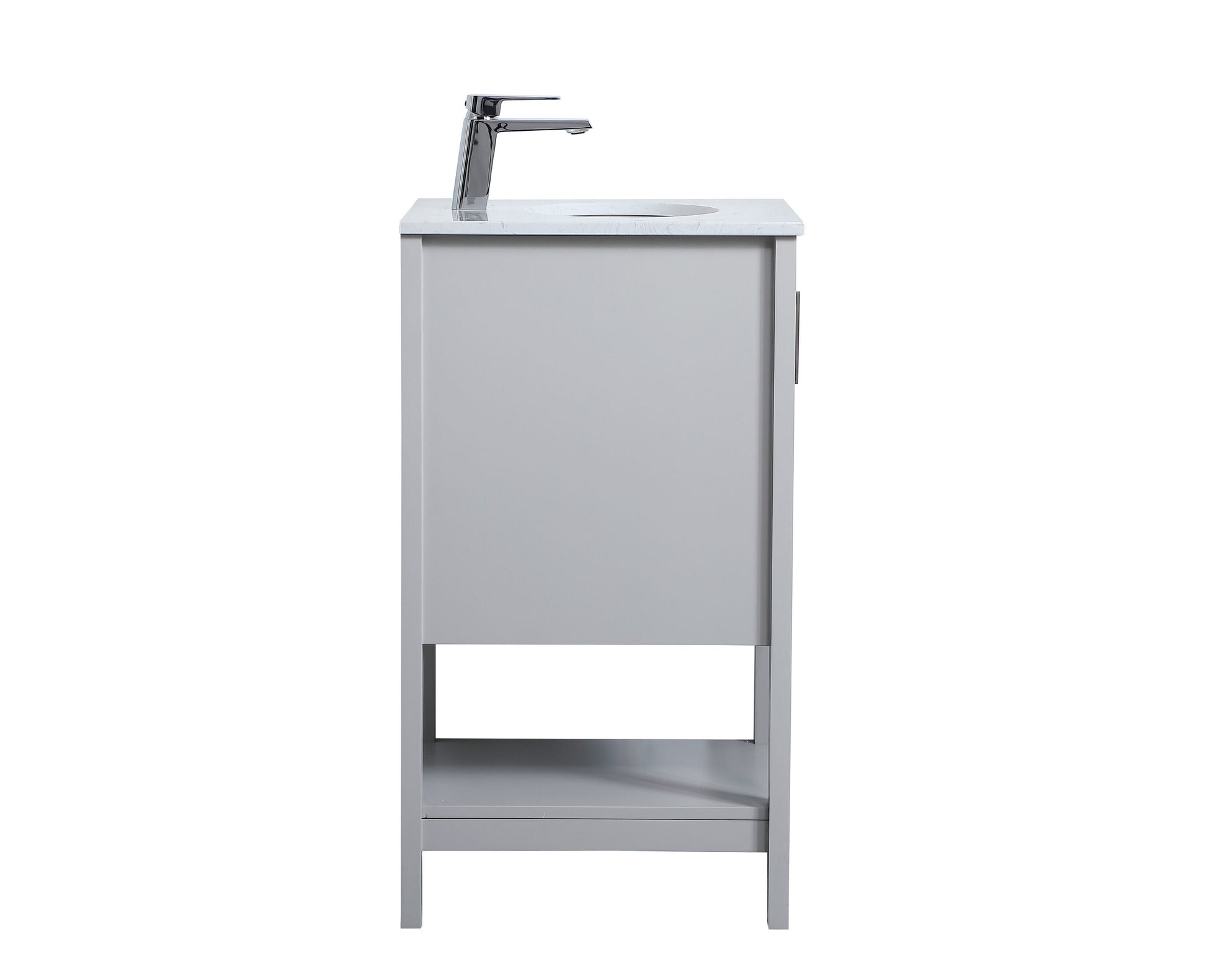 Ever Living Halo 18-Inch Single Sink Vanity in Light Grey with a  Countertop, VF16018GR, FINAL PRICE: $249.99 + TAX