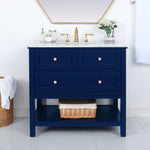 Ever Living Karly 36-Inch Single Sink Vanity in Blue with a  Countertop, VF27036BL, FINAL PRICE: $579.99 + TAX