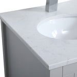 Ever Living Halo 18-Inch Single Sink Vanity in Light Grey with a  Countertop, VF16018GR, FINAL PRICE: $249.99 + TAX [FBM-124]