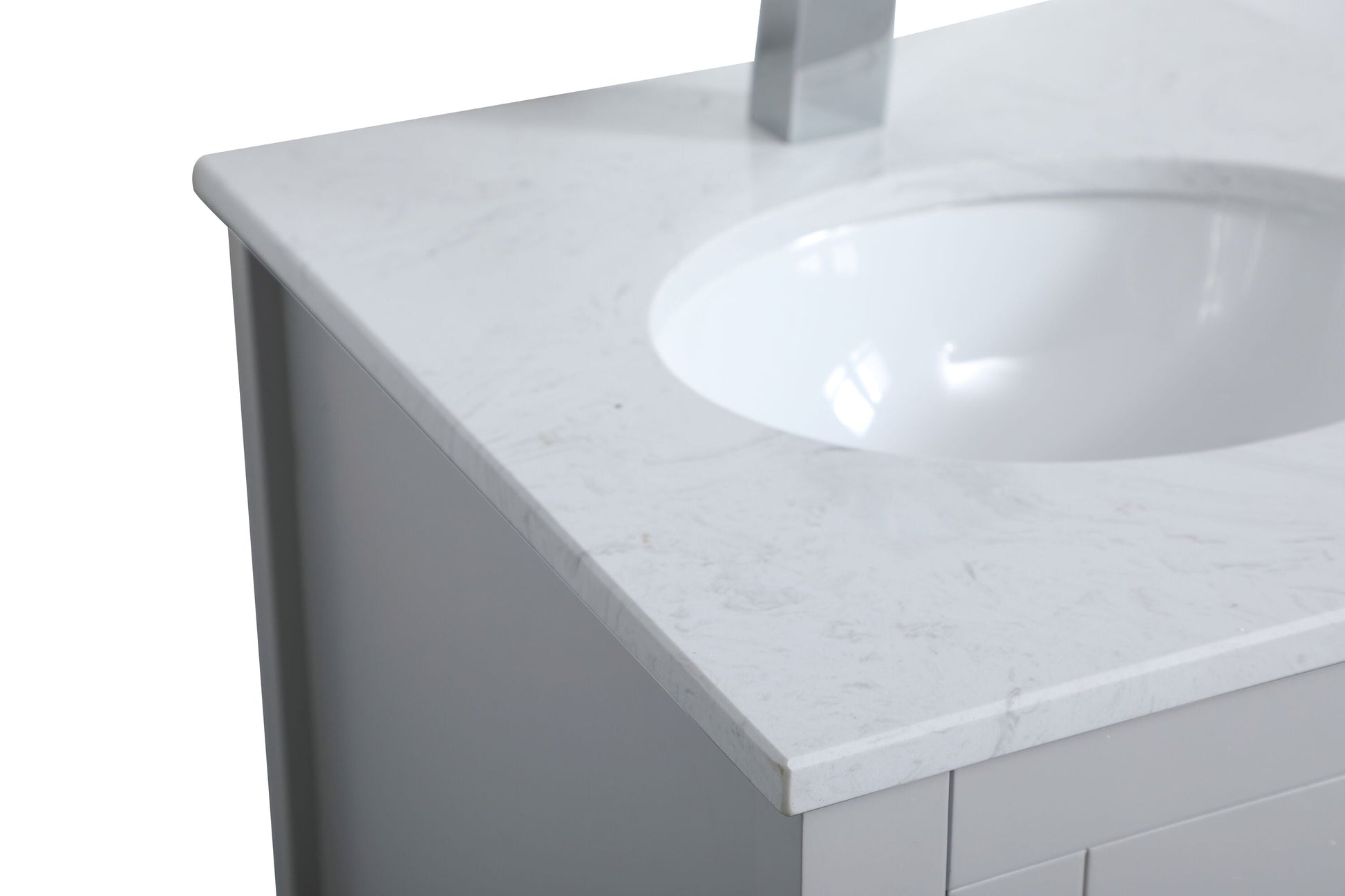 Ever Living Halo 18-Inch Single Sink Vanity in Light Grey with a  Countertop, VF16018GR, FINAL PRICE: $249.99 + TAX