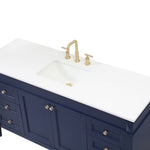 Ever Living Fawn 60-Inch Single Sink Vanity in Blue with a White Engineered Countertop, VF31860BL, FINAL PRICE: $799.99 + TAX [FBM-123]