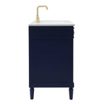 Ever Living Fawn 60-Inch Single Sink Vanity in Blue with a White Engineered Countertop, VF31860BL, FINAL PRICE: $799.99 + TAX [FBM-123]