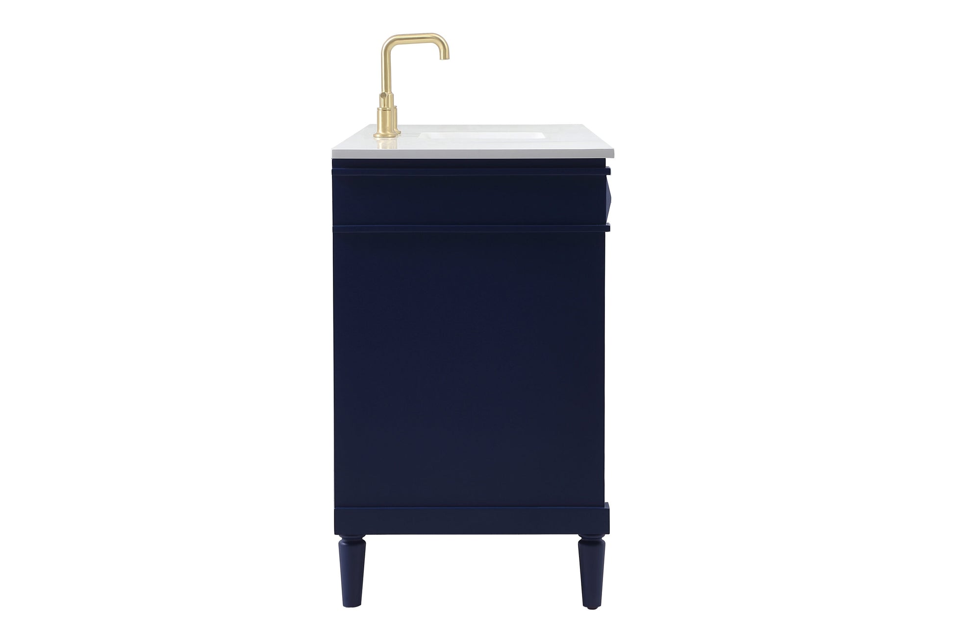Ever Living Fawn 60-Inch Single Sink Vanity in Blue with a White Engineered Countertop, VF31860BL, FINAL PRICE: $799.99 + TAX [FBM-123]