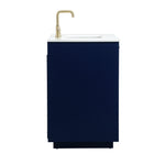 Ever Living Delta 36-Inch Single Sink Vanity in Blue with a Calacatta White Engineered Marble Countertop, VF19436BL, FINAL PRICE: $599.99 + TAX [FBM-146]