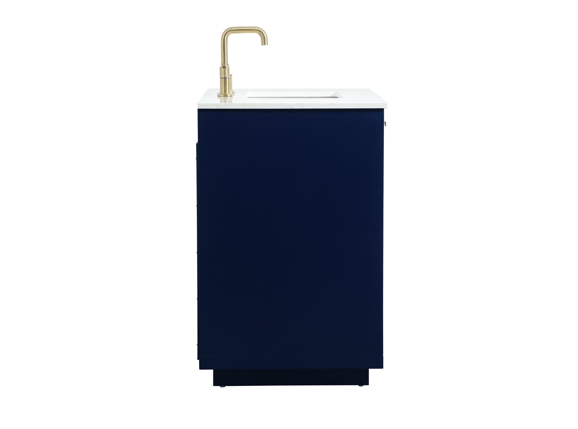 Ever Living Delta 36-Inch Single Sink Vanity in Blue with a Calacatta White Engineered Marble Countertop, VF19436BL, FINAL PRICE: $599.99 + TAX [FBM-146]