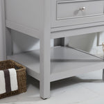 Ever Living Karly 24-Inch Single Sink Vanity in Light Grey with a  Countertop, VF27024GR, FINAL PRICE: $429.99 + TAX [FBM-131]
