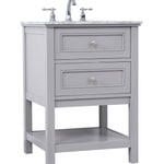 Ever Living Karly 24-Inch Single Sink Vanity in Light Grey with a  Countertop, VF27024GR, FINAL PRICE: $429.99 + TAX [FBM-131]