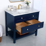 Ever Living Karly 36-Inch Single Sink Vanity in Blue with a  Countertop, VF27036BL, FINAL PRICE: $579.99 + TAX