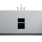 Ever Living Delta 54-Inch Single Sink Vanity in Light Grey with a Calacatta White Engineered Marble Countertop, VF19454GR, FINAL PRICE: $799.99 + TAX [FBM-117]