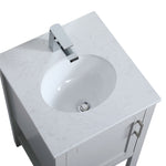 Ever Living Halo 18-Inch Single Sink Vanity in Light Grey with a  Countertop, VF16018GR, FINAL PRICE: $249.99 + TAX [FBM-124]