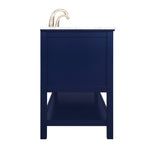 Ever Living Echo 72-Inch Double Sink Vanity in Blue with a Carrara White Marble Countertop, VF27072DBL, FINAL PRICE: $999.99 + TAX [FBM-119]
