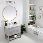 Ever Living Karly 36-Inch Single Sink Vanity in Light Grey with a Countertop, VF27036GR, FINAL PRICE: $579.99 + TAX [FBM-162]