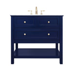 Ever Living Karly 36-Inch Single Sink Vanity in Blue with a  Countertop, VF27036BL, FINAL PRICE: $579.99 + TAX