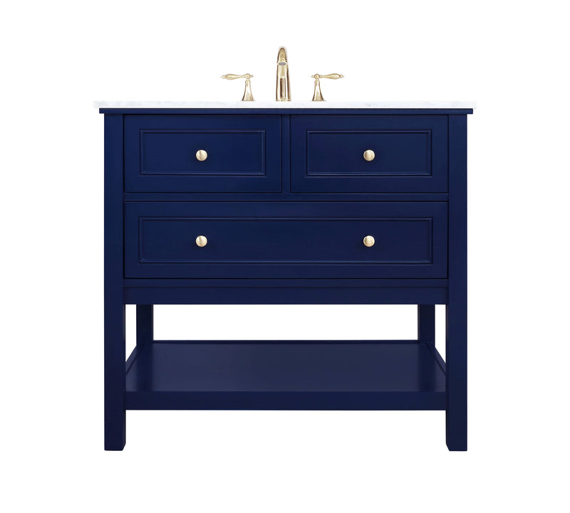Ever Living Karly 36-Inch Single Sink Vanity in Blue with a  Countertop, VF27036BL, FINAL PRICE: $579.99 + TAX