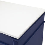 Ever Living Fawn 60-Inch Single Sink Vanity in Blue with a White Engineered Countertop, VF31860BL, FINAL PRICE: $799.99 + TAX [FBM-123]