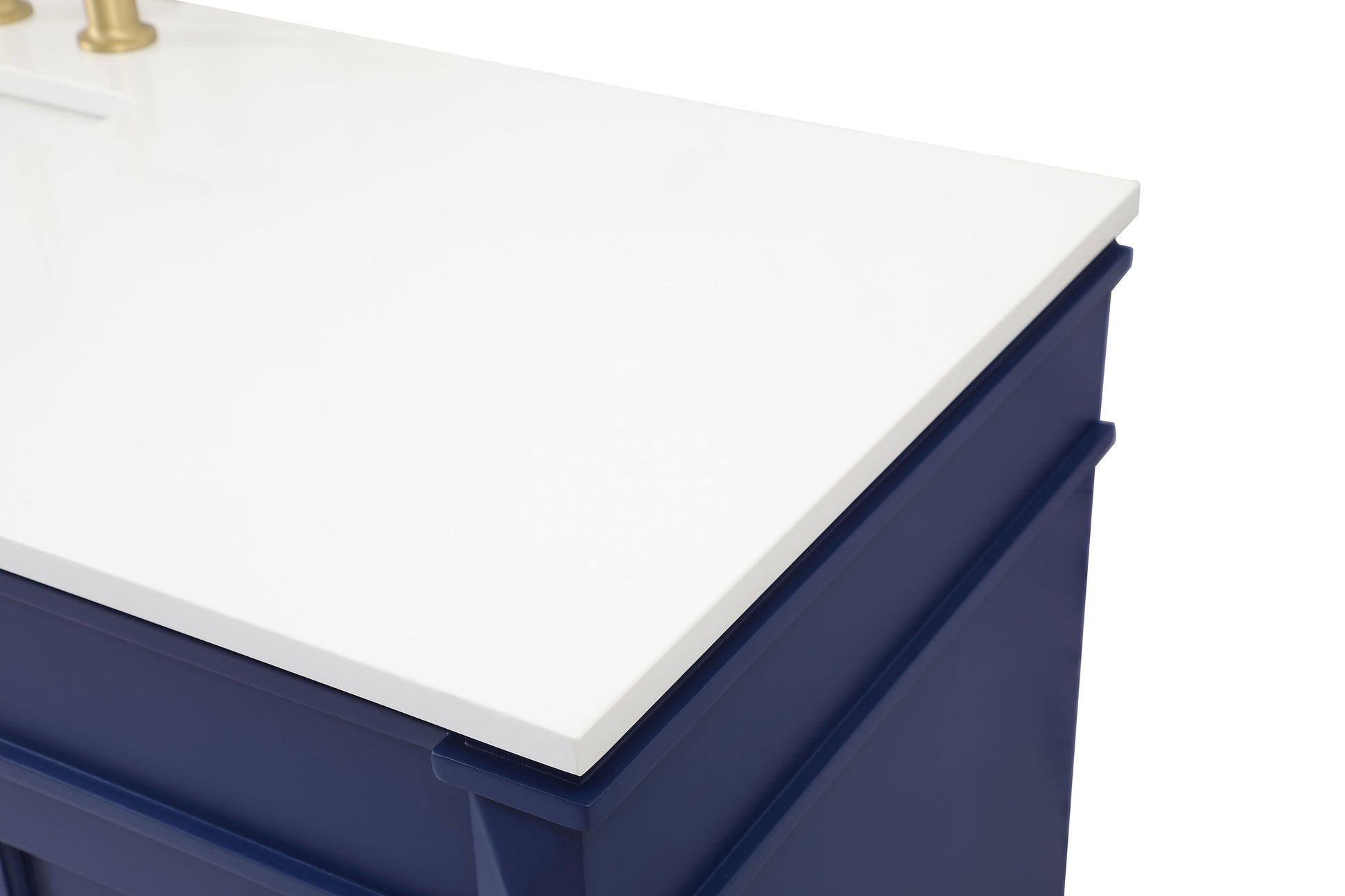 Ever Living Fawn 60-Inch Single Sink Vanity in Blue with a White Engineered Countertop, VF31860BL, FINAL PRICE: $799.99 + TAX [FBM-123]