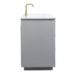 Ever Living Delta 54-Inch Single Sink Vanity in Light Grey with a Calacatta White Engineered Marble Countertop, VF19454GR, FINAL PRICE: $799.99 + TAX [FBM-117]