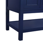 Ever Living Echo 72-Inch Double Sink Vanity in Blue with a Carrara White Marble Countertop, VF27072DBL, FINAL PRICE: $999.99 + TAX [FBM-119]
