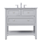 Ever Living Karly 36-Inch Single Sink Vanity in Light Grey with a Countertop, VF27036GR, FINAL PRICE: $579.99 + TAX [FBM-162]
