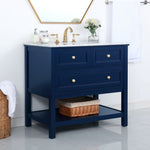 Ever Living Karly 36-Inch Single Sink Vanity in Blue with a  Countertop, VF27036BL, FINAL PRICE: $579.99 + TAX