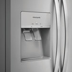 Frigidaire 25.6-cu ft Standard-Depth 36-in Wide Side-by-Side Refrigerator with Ice Maker ,Water and Ice Dispenser ( Fingerprint Resistant Stainless Steel ) ENERGY STAR Certified
