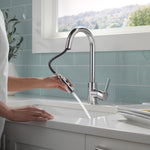 Peerless Single-Handle Pull-Down Kitchen Faucet in Chrome, P7946LF-TP, MRSP: $271.3, FINAL PRICE: $79.99 + TAX